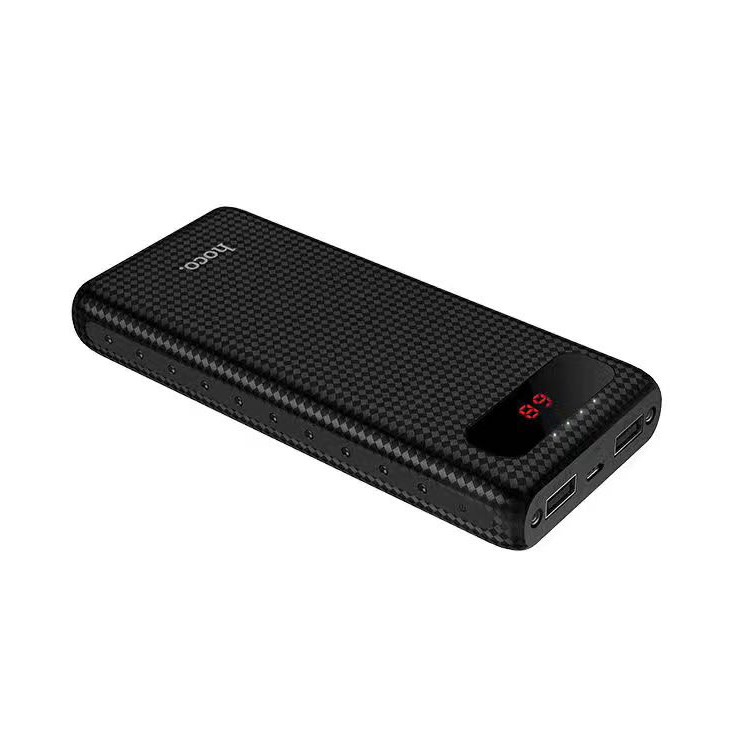 HOCO Mige LCD Power Bank 20000mAh Dual USB Charger for Samsung Huawei Etc (B20A-20000) - Black-3