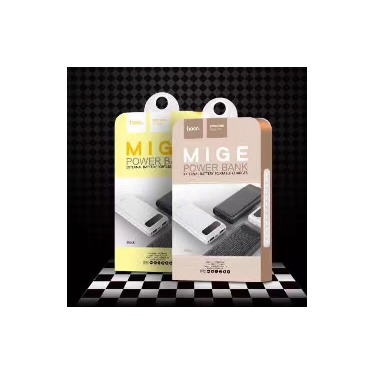 HOCO Mige LCD Power Bank 20000mAh Dual USB Charger for Samsung Huawei Etc (B20A-20000) - Black-7