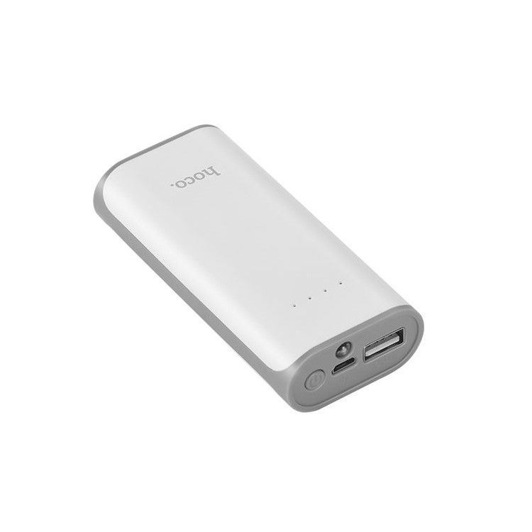 HOCO Tiny Concave Pattern Mobile Power Bank 5200mAh (B21-5200) - White-1
