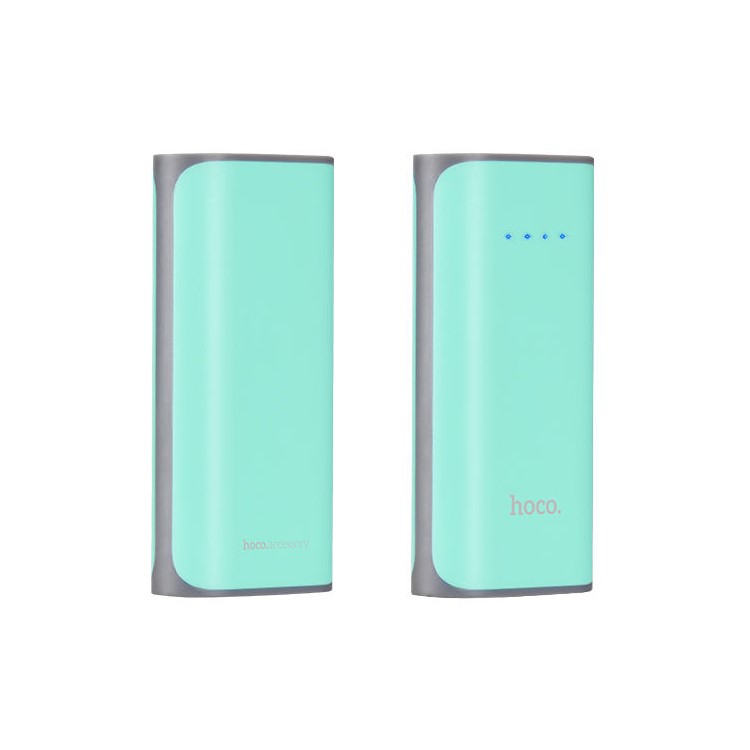 

HOCO B21-5200 Tiny Concave Pattern portable Power Bank 5200mAh - Cyan, iPhone 7