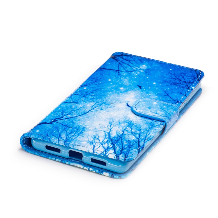 Pattern Printing Leather Wallet Case for Huawei P9 Lite/G9 Lite - Night Scene-5
