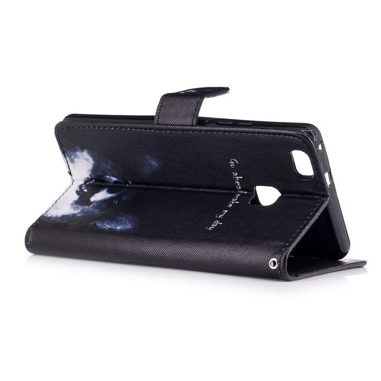 Pattern Printing Wallet Leather Stand Case for Huawei P9 Lite/G9 Lite - Go ahead Make My Day-3