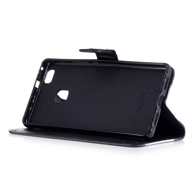 Pattern Printing Wallet Leather Stand Case for Huawei P9 Lite/G9 Lite - Go ahead Make My Day-4