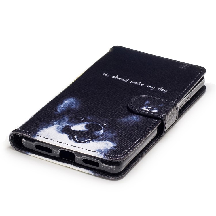 Pattern Printing Wallet Leather Stand Case for Huawei P9 Lite/G9 Lite - Go ahead Make My Day-5