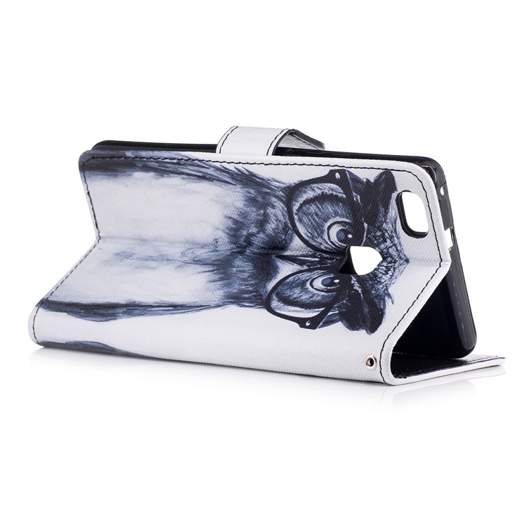 Pattern Printing Phone Leather Wallet Case for Huawei P9 Lite/G9 Lite - Owl Pattern-3