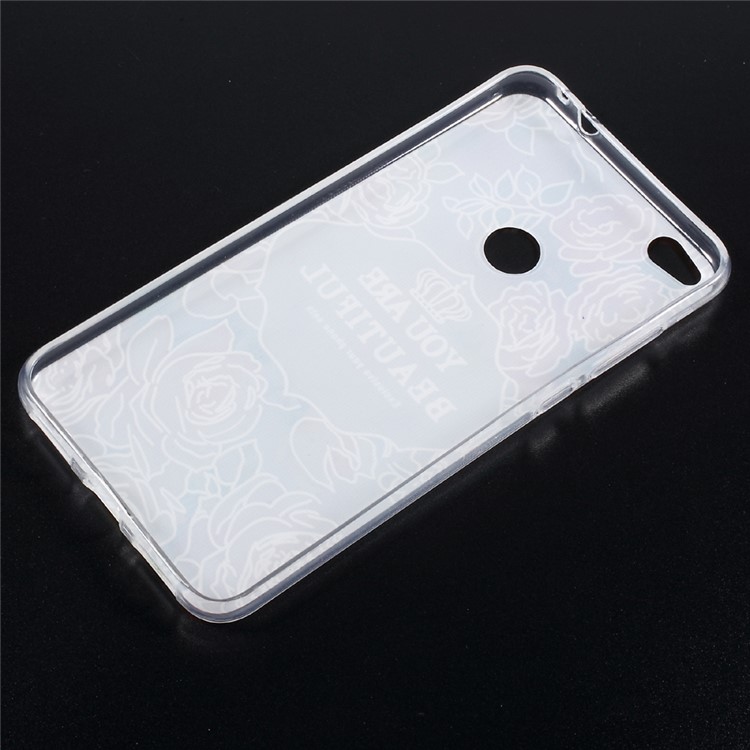 Embossed Pattern TPU Mobile Phone Shell for Huawei P8 Lite (2017) / Honor 8 Lite - You Are Beautiful-2