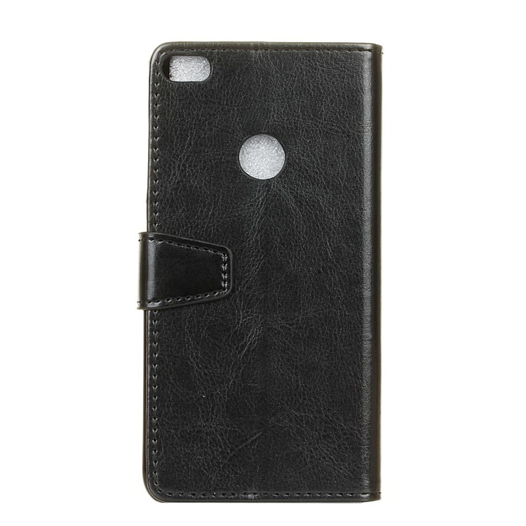 Crazy Horse Wallet Leather Stand Case for Huawei P9 Lite (2017) - Black-2