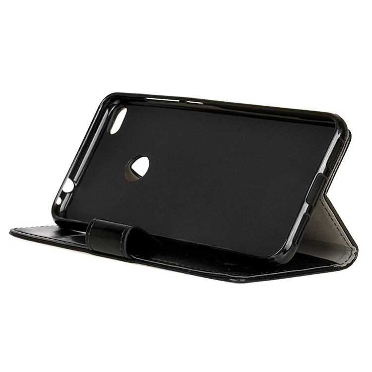 Crazy Horse Wallet Leather Stand Case for Huawei P9 Lite (2017) - Black-5