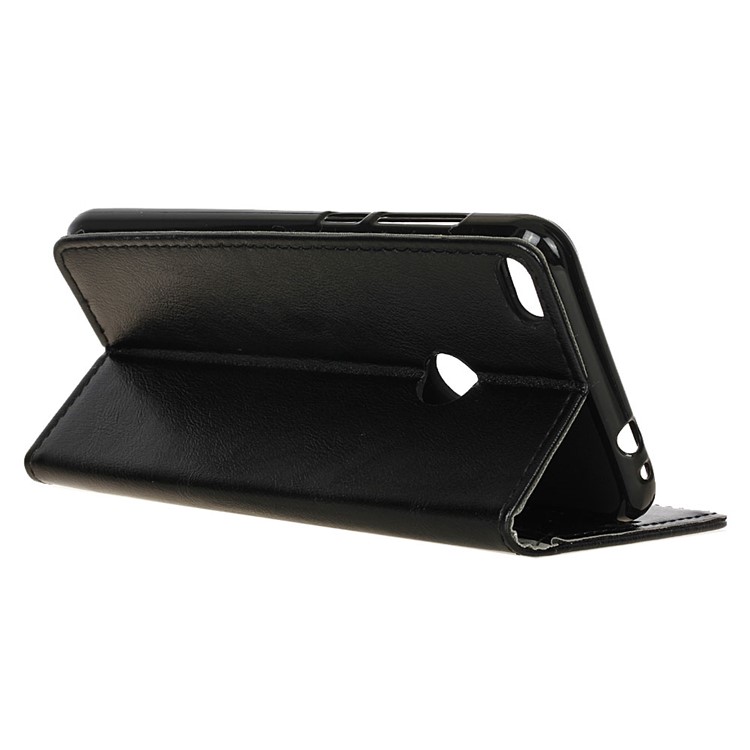 Crazy Horse Leather Wallet Case for Huawei P9 Lite (2017) - Black-6