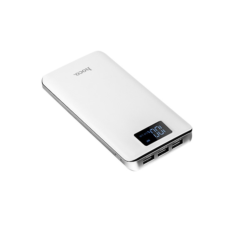HOCO B23B-20000 20000mAh Flowed Power Bank with LED Display for Samsung S8 etc. - White-2