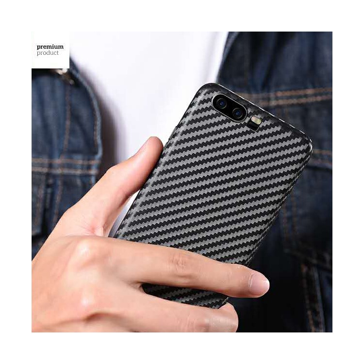 HOCO Carbon Fiber Texture Soft TPU Protective Cover for Huawei P10 - Black-3