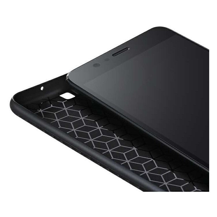 HOCO Carbon Fiber Texture Soft TPU Protective Cover for Huawei P10 - Black-4