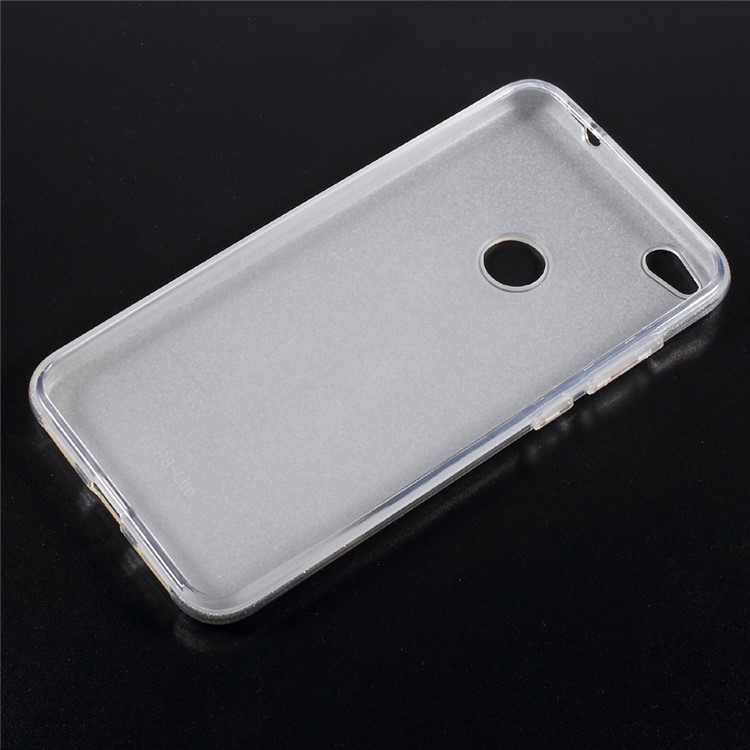 Glittery TPU + PC Hybrid Back Case for Huawei P8 Lite (2017) / Honor 8 Lite - Silver-3