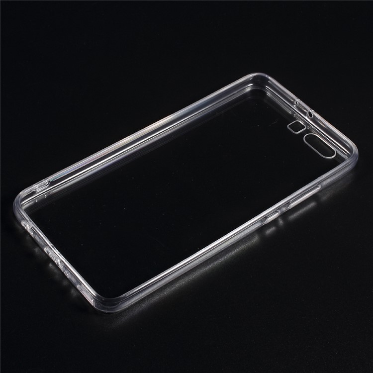 Hybrid Acrylic Back Cover + TPU Edge Combo Case for Huawei P10 Plus - Transparent-2