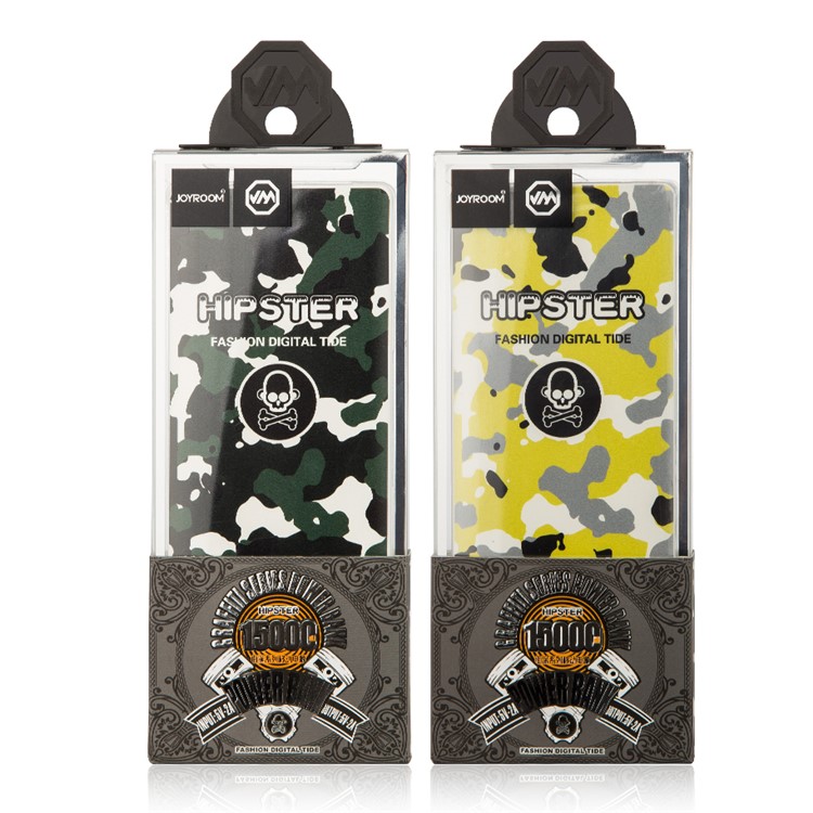 JOYROOM D-M147 Hipster Camouflage Pattern 15000mAh Power Bank with Dual USB Outputs - Grey-5