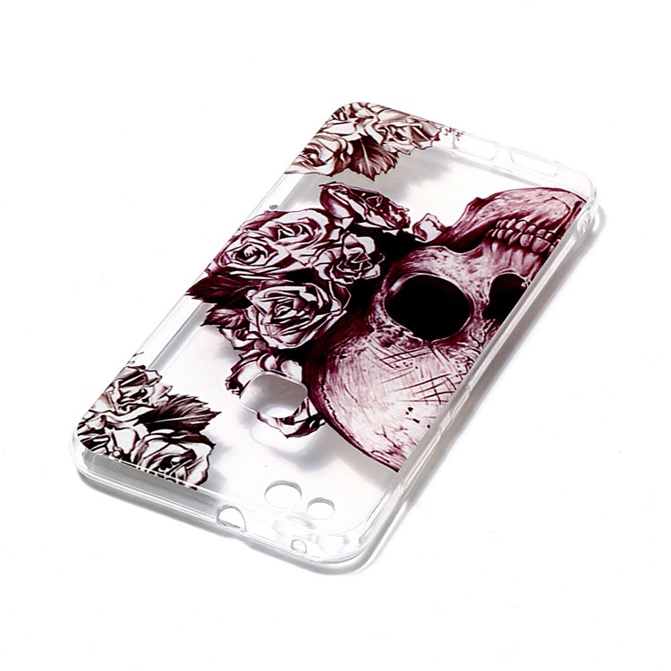 Pattern Printing IMD TPU Shell Case for Huawei P10 Lite - Cool Skull-4