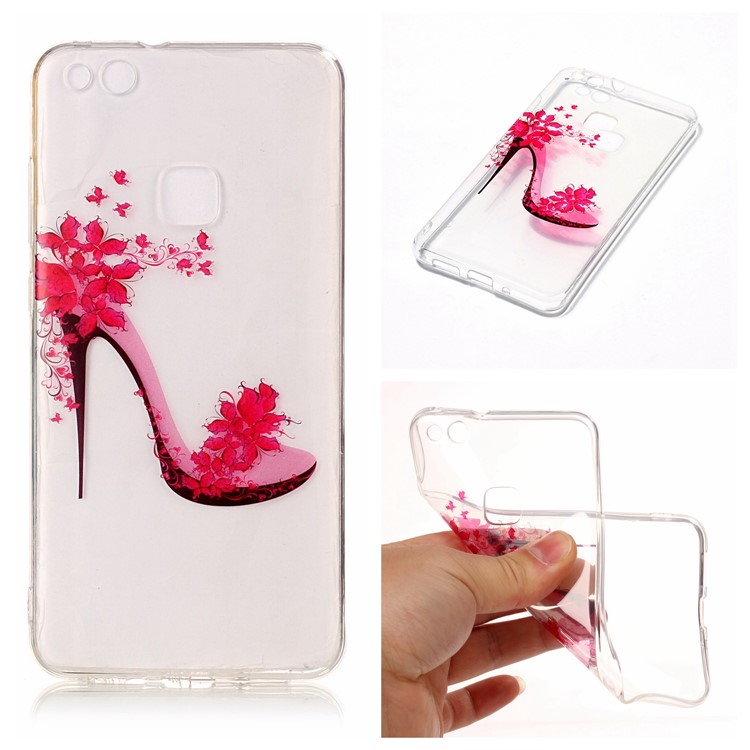 Pattern Printing IMD TPU Cell Phone Case for Huawei P10 Lite - High-heeled Shoe-1