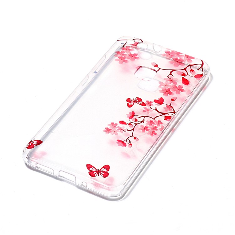 Pattern Printing IMD TPU Shell Cover for Huawei P10 Lite - Flowers Pattern-3