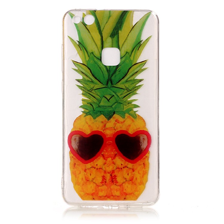 Pattern Printing IMD TPU Cover Shell for Huawei P10 Lite - Pineapple Pattern-2