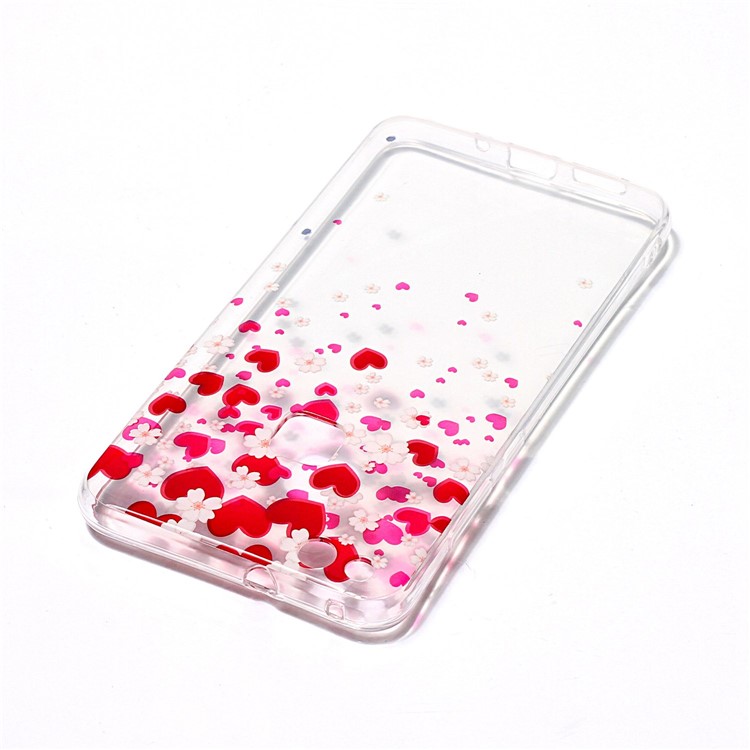 Pattern Printing IMD TPU Case Accessory for Huawei P10 Lite - Hearts and Flowers-4