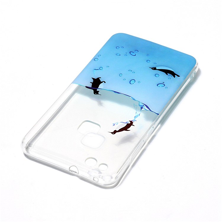 Pattern Printing IMD TPU Shell Phone Case for Huawei P10 Lite - Lovely Penguin-4