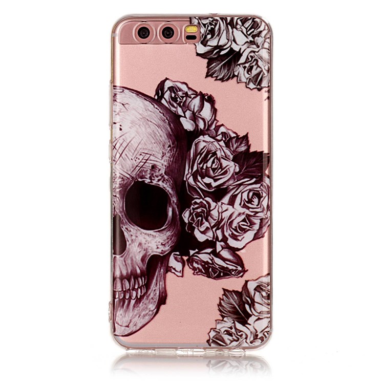 Pattern Printing IMD TPU Shell Case for Huawei P10 - Cool Skull-2