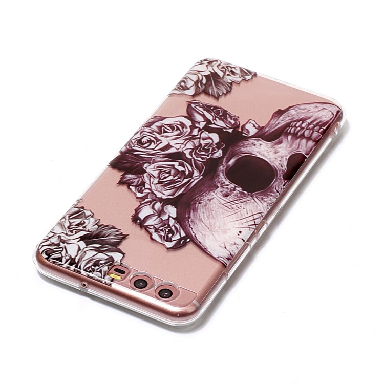 Pattern Printing IMD TPU Shell Case for Huawei P10 - Cool Skull-4