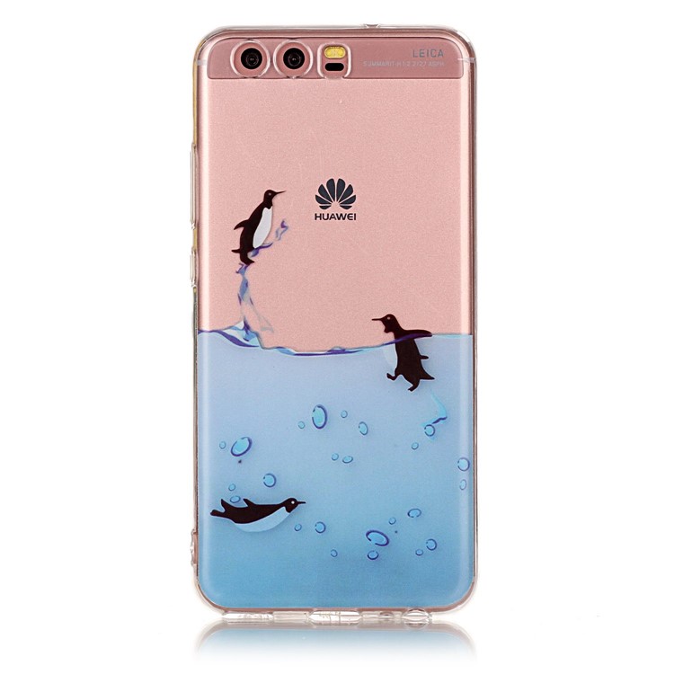 Pattern Printing IMD TPU Protective Case for Huawei P10 - Lovely Penguin-2