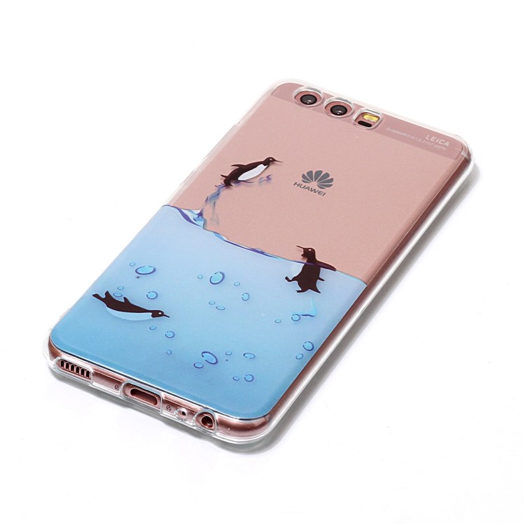 Pattern Printing IMD TPU Protective Case for Huawei P10 - Lovely Penguin-3