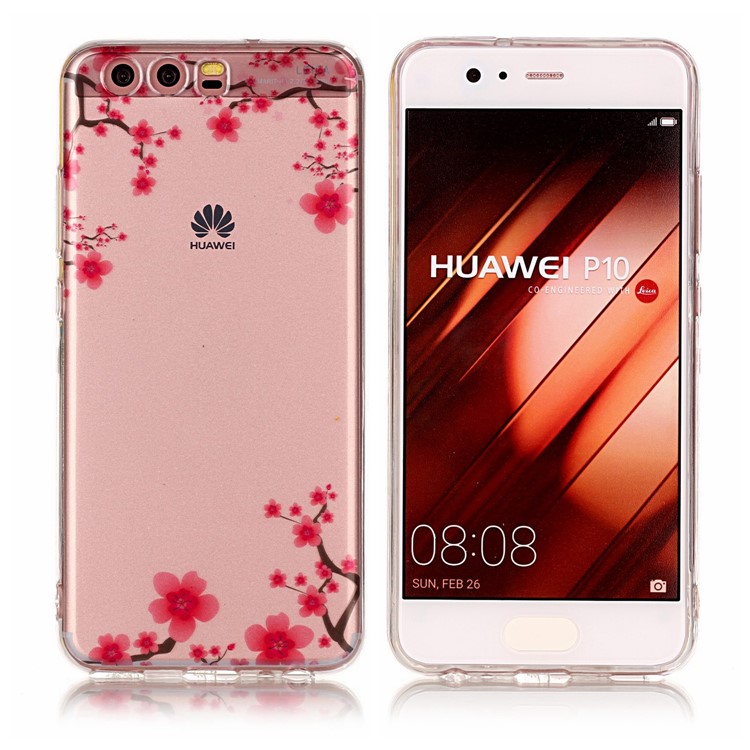 Pattern Printing IMD TPU Soft Case for Huawei P10 - Flowers Pattern-1