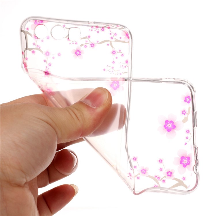 Pattern Printing IMD TPU Soft Case for Huawei P10 - Flowers Pattern-5