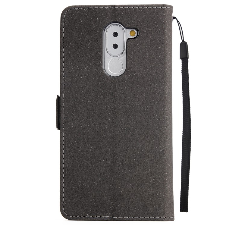 Dream Catcher Pattern Wallet Leather Mobile Case with Strap for Huawei Honor 6x (2016) - Black-3