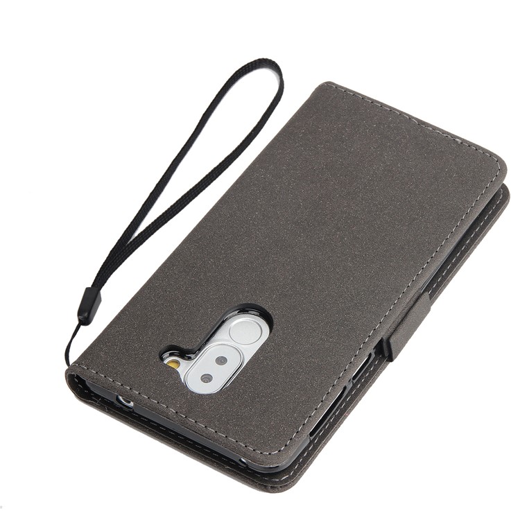 Dream Catcher Pattern Wallet Leather Mobile Case with Strap for Huawei Honor 6x (2016) - Black-8