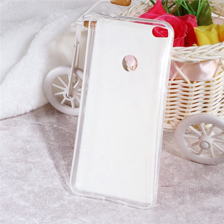Softlyfit Embossed TPU Mobile Phone Case for Huawei P8 Lite (2017) / Honor 8 Lite - Peach Flowers-2