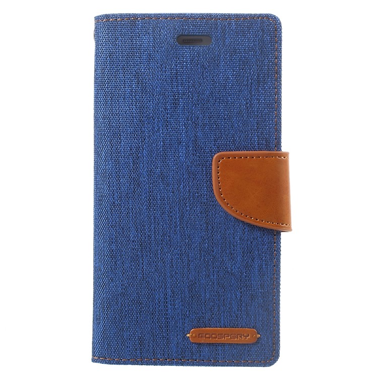 MERCURY GOOSPERY for Huawei P10 Canvas Diary Foldable Leather Card Slots Mobile Cover - Baby Blue-1