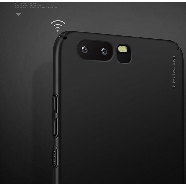 X-LEVEL Frosted PC Hard Phone Back Case for Huawei P10 Plus - Black-8