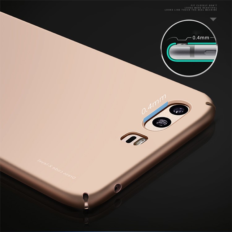 X-LEVEL Frosted PC Hard Phone Shell for Huawei P10 Plus - Gold-2