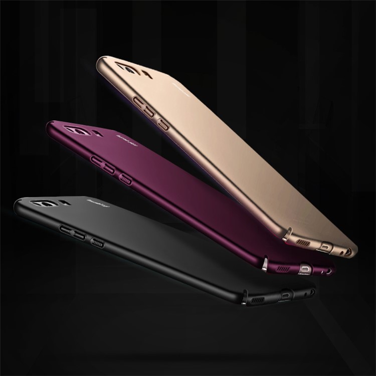 X-LEVEL Frosted PC Hard Phone Back Case for Huawei P10 - Black-9