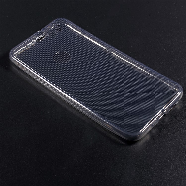 Touchable TPU Front + Back Phone Case Accessory for Huawei P10 Lite - Grey-2
