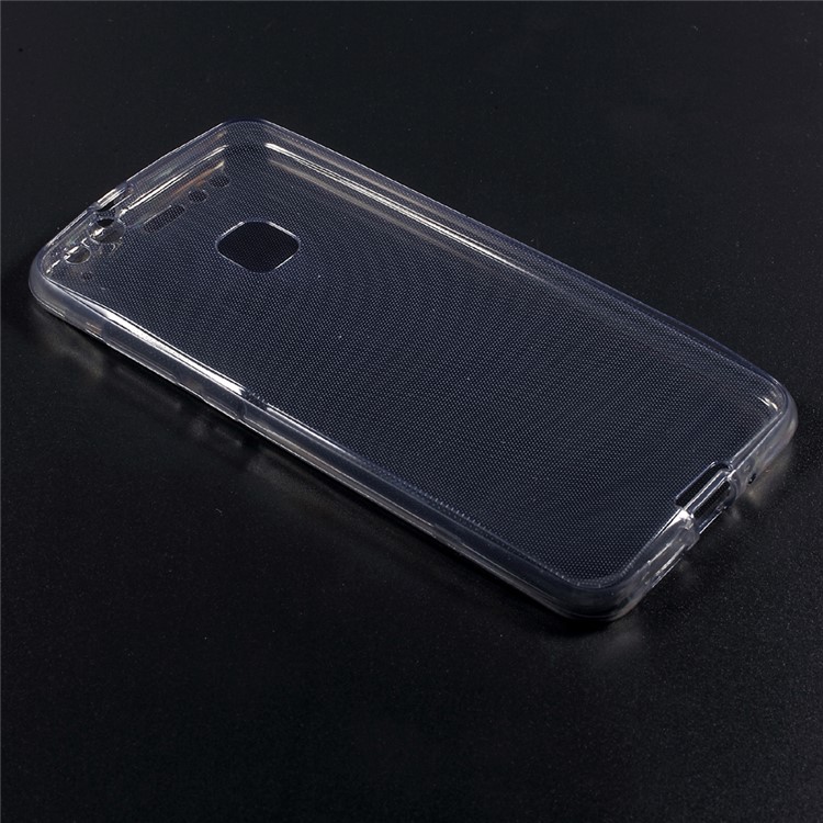 Touchable TPU Front + Back Phone Case Accessory for Huawei P10 Lite - Grey-3