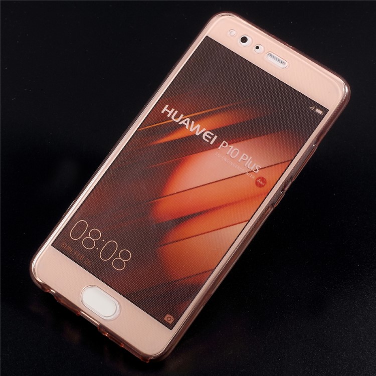 Touchable Front + Back TPU Case Cover for Huawei P10 Plus - Rose Gold-2