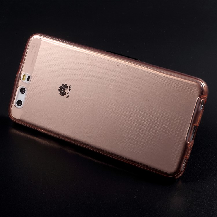 Touchable Front + Back TPU Case Cover for Huawei P10 Plus - Rose Gold-3