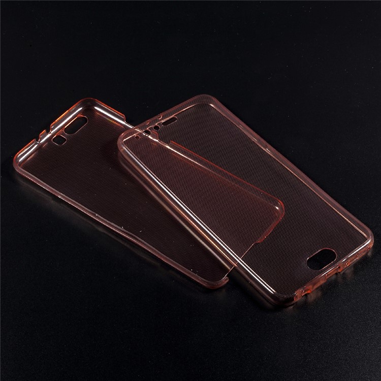 Touchable Front + Back TPU Case Cover for Huawei P10 Plus - Rose Gold-5