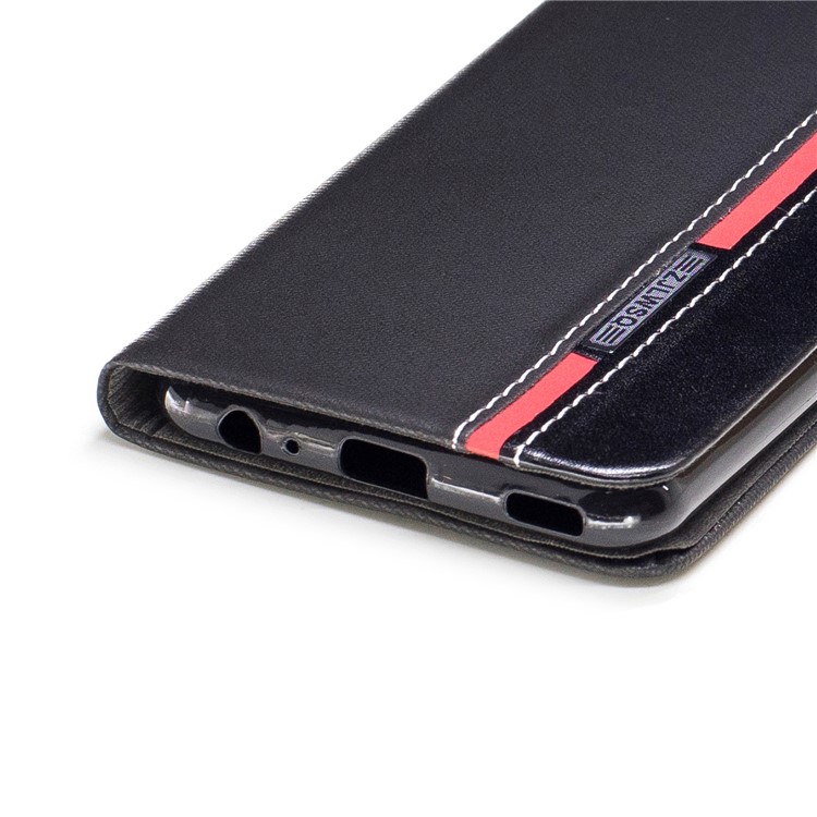Assorted Color Leather Card Holder Stand Case for Huawei P10 Plus - Black-5