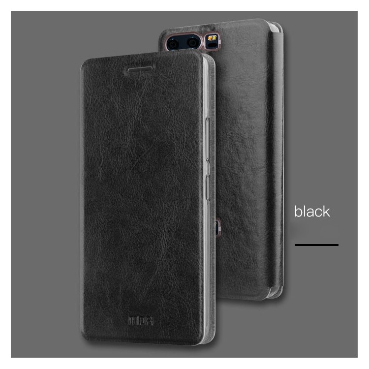 MOFI Rui Series PU Leather Stand Phone Case for Huawei P10 Plus - Black-1
