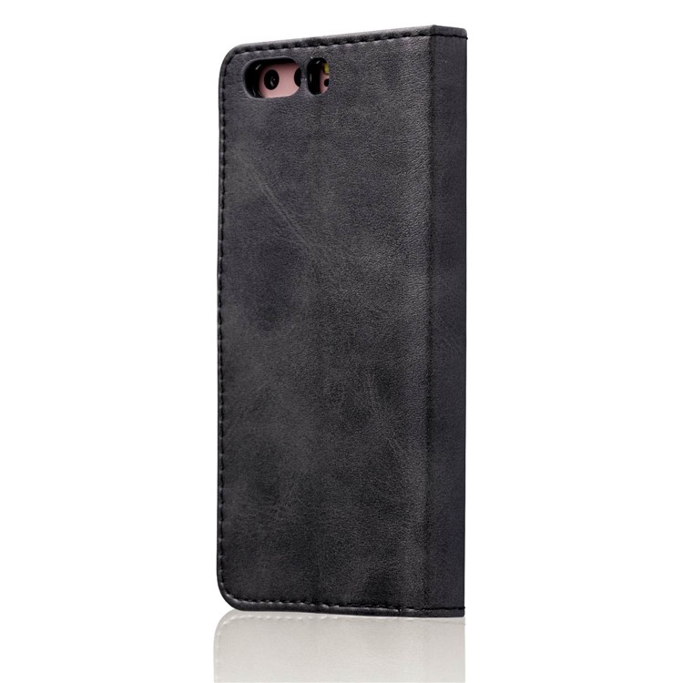 LC.IMEEKE Wallet Stand Leather Phone Case Accessory for Huawei P10 - Black-3