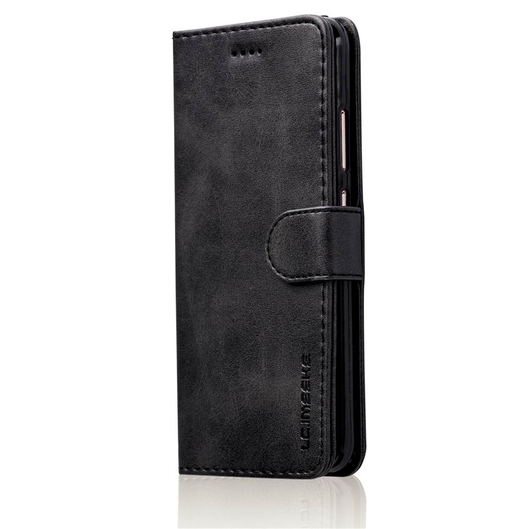 LC.IMEEKE Wallet Leather Stand Phone Cover for Huawei P10 Plus - Black-2