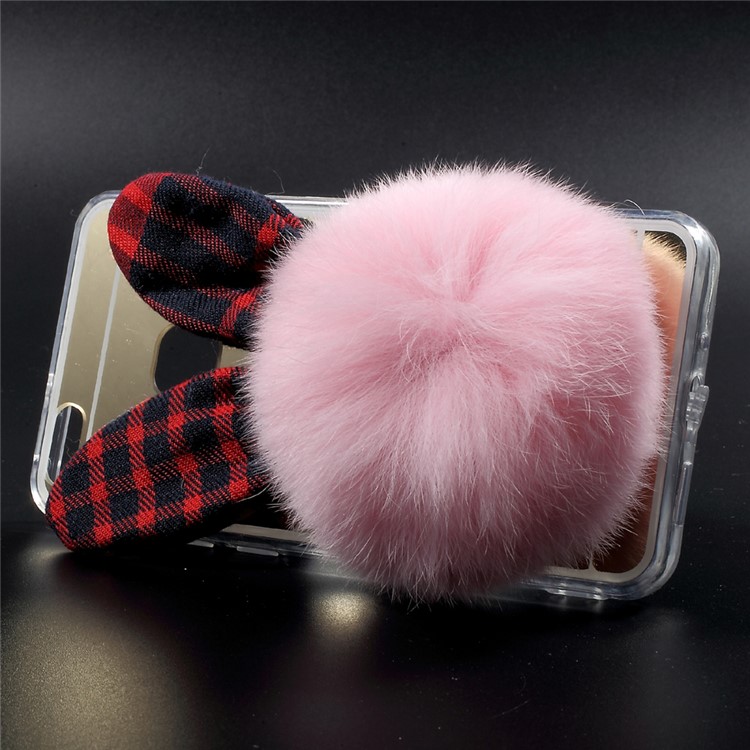 Mirror-like Electroplated PC TPU Mobile Case for Huawei P10 Lite - 3D Bunny Head-2