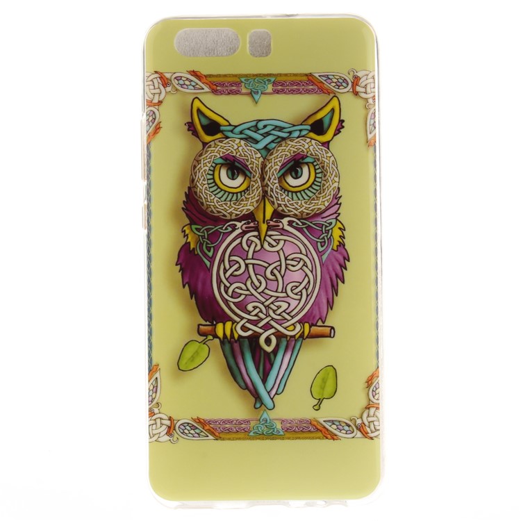 Patterned IMD TPU Gel Mobile Casing (TPU) for Huawei P10 - Cool Owl-2