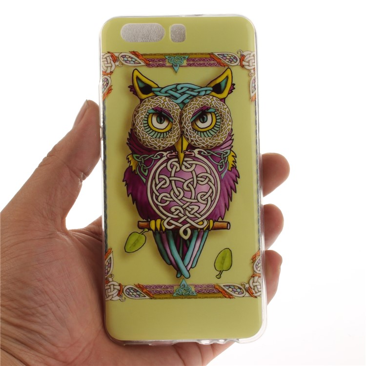 Patterned IMD TPU Gel Mobile Casing (TPU) for Huawei P10 - Cool Owl-5